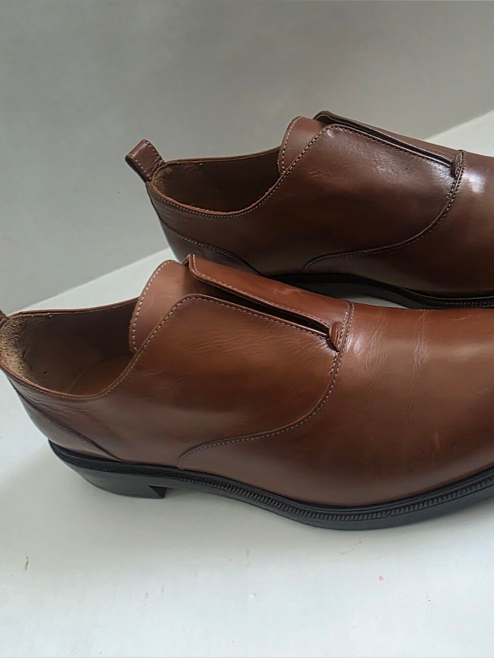 Frye Annie Oxford 70347 Womens Brown Leather Slip-On Dress Shoes Size 9.5M